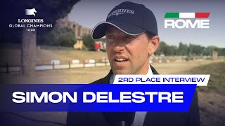 2nd Place Interview  Simon Delestre  LGCT Rome 2024 [upl. by Bolt852]