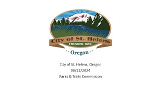 08122024 Parks amp Trails Commission [upl. by Ecnaret]