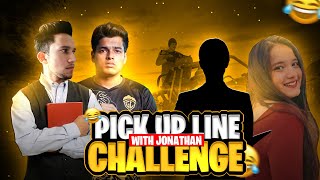 Pickup line challenge with girls XD  ft JONATHANGAMINGYT [upl. by Ocana]