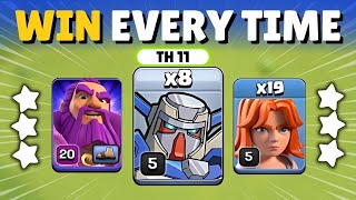 New MECHA troop is Unstoppable  Best TH11 attack strategy in clash of clans [upl. by Bibbie]