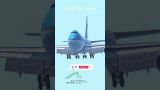 Air Force One Infinite Flight Landing at Hong Kong VHHH 🌏✈️ shorts [upl. by Ive]