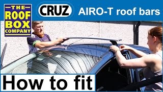 Cruz AiroT amp ST Roof bars  How To Fit [upl. by Atnahsal]