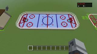 Minecraft Tutorial How To Make An Ice Hockey Rink [upl. by Ateloj]