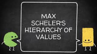 MAX SCHELERS HIERARCHY OF VALUES  Sanal [upl. by Llacam]