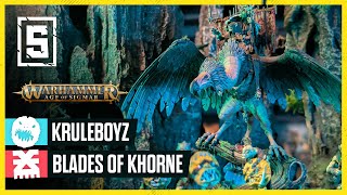 Kruleboyz vs Blades of Khorne  Warhammer Age of Sigmar LIVE Battle Report [upl. by Naahsar]