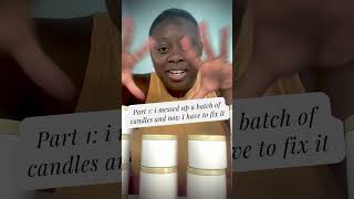 Part 1 How to Fix Candles with a Bad Wick wick testing  candlemaker candlemaking diy [upl. by Tamarah]