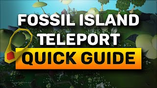 Unlocking Fossil Island Teleport on Digsite Pendant OSRS  Old School Runescape  Quick Guide [upl. by Eidaj]