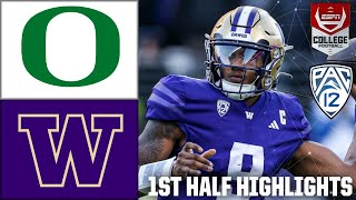 Oregon Ducks vs Washington Huskies 1ST HALF HIGHLIGHTS  ESPN College Football [upl. by Piselli]