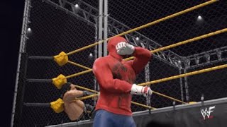 Spiderman vs Bonesaw Cage match WWE 2K22 [upl. by Nhguavaj]