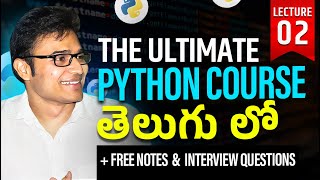 The Ultimate Python Course  L2  Running your first Python Program  Ravindrababu Ravula [upl. by Sirtimed88]