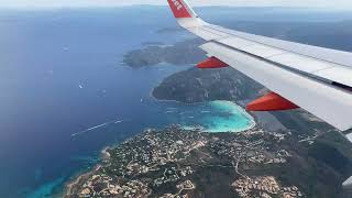 South Corsica approach over PortoVecchio and landing in Figari 20220702 [upl. by Sadye850]