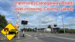 600 SUBSCRIBER SPECIAL Oranmore Claregalway Road Level crossing Galway [upl. by Anatnas]