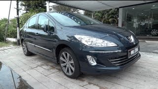 2012 Peugeot 408 Turbo StartUp and Full Vehicle Tour [upl. by Adlog721]