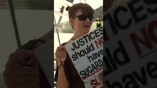 Demonstrators respond to SCOTUS immunity case [upl. by Linders]