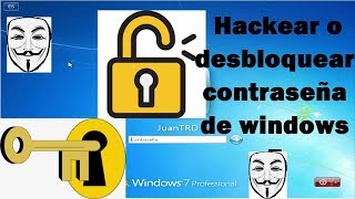 COMO DESBLOQUEAR WINDOWS 7 CONTRASEÑA OLVIDADASI OLVIDE LA CONTRASEÑA [upl. by Atinel]