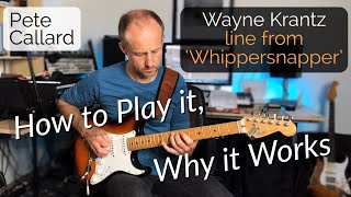 Wayne Krantz Whippersnapper D Whole Tone line lesson  How to Play it Why it Works  Pete Callard [upl. by Sivet]