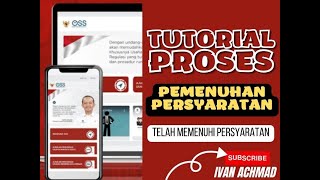 TUTORIAL PROSES PEMENUHAN PERSYARATAN OSS RBA  KBLI PASTI TERBIT [upl. by Schaffer]