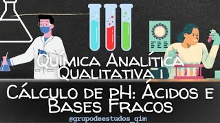 Aula 072  Equilíbrio ÁcidoBase 4 Cálculo de pH Ácidos e Bases Fracos [upl. by Halvaard]