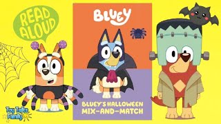 Blueys Halloween Mix And Match 🎃 Kids Book Read Aloud 📖 [upl. by Bound]