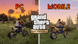 GTA Trilogy Definitive Edition PC vs Mobile Comparação [upl. by Kall909]