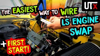 HOT AT ALL TIMES  How to wire an LS ENGINE swap the EASY WAY  Chevy C10 53 LS Swap  UTX [upl. by Kimbell]