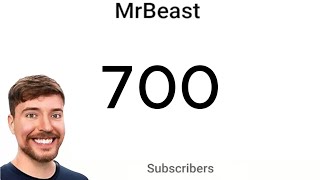 MrBreast hit 700 Subscribers [upl. by Ettennod]