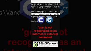 Install MinGW Compiler in a Minute Windows CC MinGW Download 2022 shorts viral ytshorts [upl. by Efal]