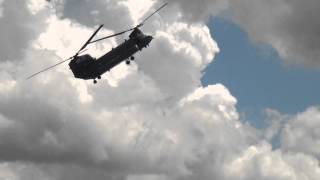 Chinook roll over at Waddington Air Show 2012 [upl. by Eunice]