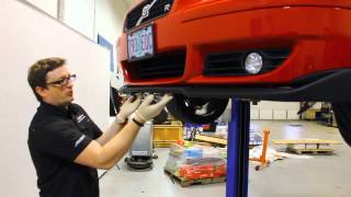 IPD Volvo Front Lip Spoiler Installation 124395 200407 S60R and V70R [upl. by Eleon]