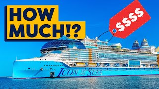 INSANE CRUISE PRICES for Royal Caribbean Icon of the Seas Revealed [upl. by Maddocks]