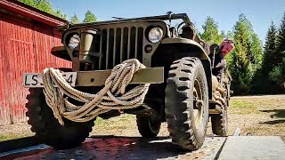 Offroad Driving In The Forest With Our Old Willys JeepsAnd Fixing a Puncture In Field [upl. by Reddin]