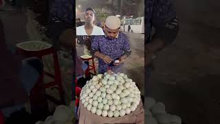 streetfood eggsalad food boiledegg indianstreetfood halfboiledegg foodie eggfood egg [upl. by Albie]