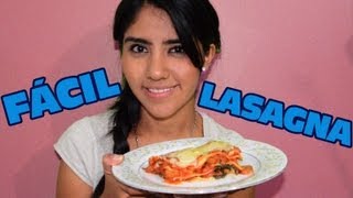 Receta de Lasagna casera Recetas de cocina fáciles receta facil de Lasaña no tradicional [upl. by Eelreveb981]