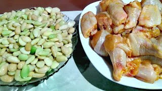 সিমের বিচি দিয়ে মুরগির মাংস রান্নার রেসিপি Bean seeds curry with chicken [upl. by Orelle]