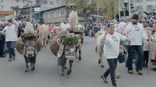 Sennenchilbi Weggis 2022 – Familie Flühler am Festumzug [upl. by Sulohcin]