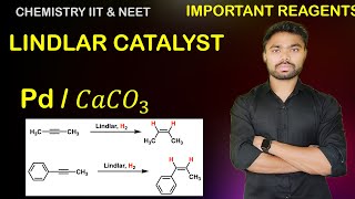 Lindlar catalyst PdBaSO4  H2  ALKYNE TO CIS ALKENE  IIT JEE NEET [upl. by Nea796]