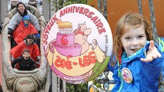 Surprise danniversaire pour ZoéLee  Parc Astérix [upl. by Enorej]