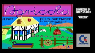 Agricola Commodore 64  Gameplay 0101 [upl. by Cirtemed]