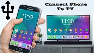 HOW TO CONNECT MOBILE PHONE TO TV  SHARE MOBILE PHONE SCREEN ON TV [upl. by Nyliahs380]