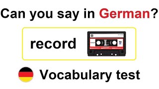 Can you guess 2020  German Vocabulary Test for Beginners [upl. by Kliment170]