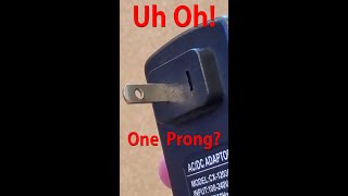 How to Fix a Missing a Prong on Power Adapter shorts [upl. by Voleta]