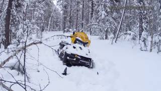 Skidoo Tundra 600 ACE LT 2016 in deep powder [upl. by Ait]