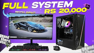 Gaming Pc in 20k  Gaming Pc build in 20k🤤 Gamingpcin20k [upl. by Bee186]