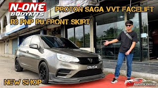 proton saga vvt facelift r3 pu front skirt pnp [upl. by Collins]