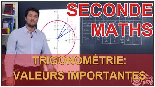 Trigonométrie  Valeurs importantes  Maths seconde  Les Bons Profs [upl. by Daphie303]