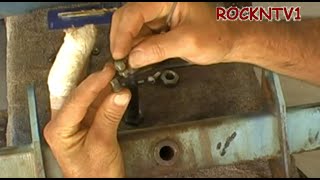 Zerk grease fittings tap hole Sears Suburban GARDEN tractor FIX [upl. by Rosemaria160]