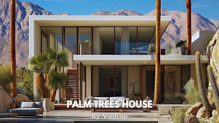 Palm Trees House Concept on The Rock Mountain [upl. by Elamaj787]