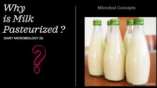 Why is Milk Pasteurized   Dairy Microbiology 5  Pasteurization  Pasteurized milk [upl. by Swagerty392]