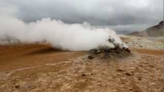 ensch  Fumarole  Geothermalgebiet Namaskard  Hverir Myvatn Island [upl. by Ocicnarf]