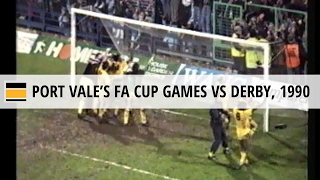 Port Vales cup games against Derby County 1990 [upl. by Noedig918]